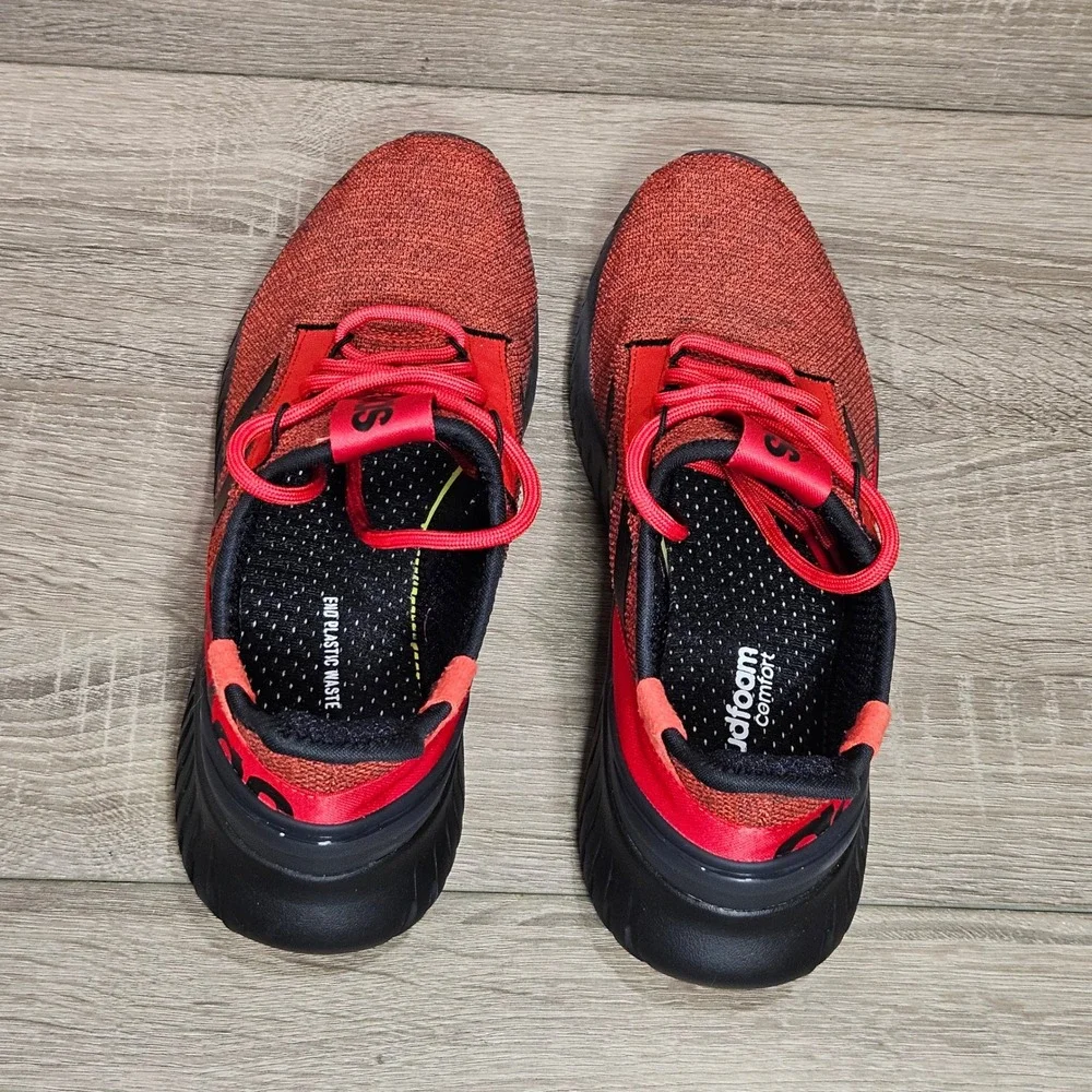 Adidas Kaptir 2.0 Mens Running Shoes Red Black HP6467 Size 11